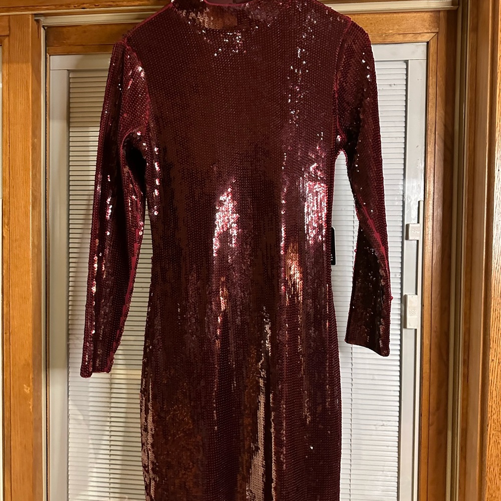 Size L Red Sequin Dress from Express